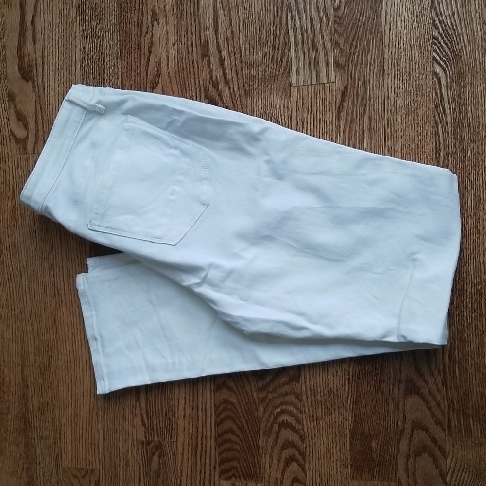 (30) Reitmans Jeans White Denim Skinny Fit Cotton Blend Jeans 80s 90s Classic